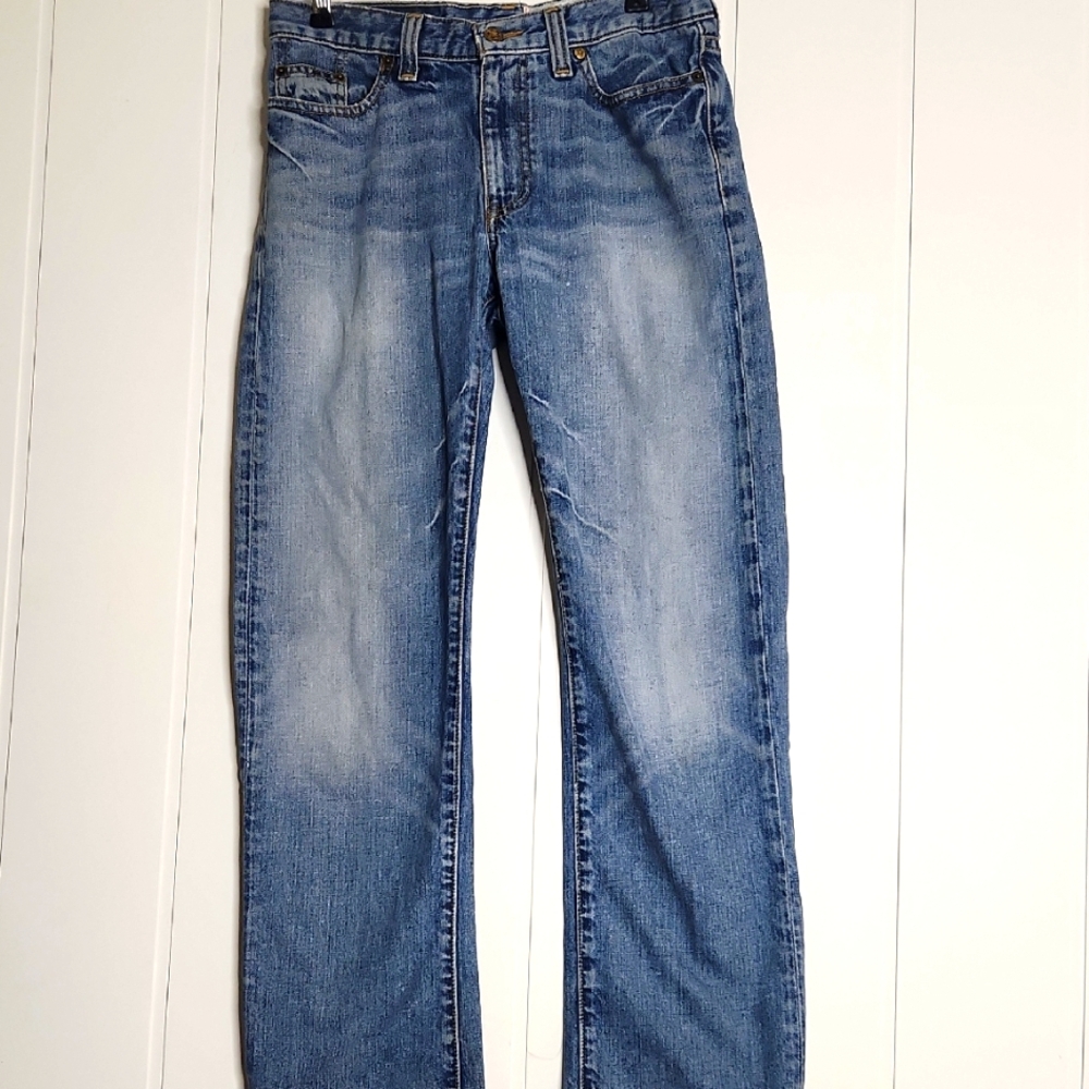 Converse 90s Grunge Skateboarding Cotton Blue Relaxed Jeans with Lived-In Look